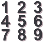 3" Sail Numbers