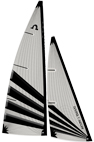 Soling 1 Meter Black Sun Ray Sails