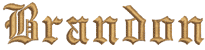 Old English Monogram example
