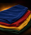 Folded unfilled bean bag chair skins