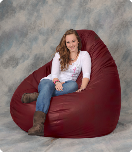 Deep Red Giant Bean Bag