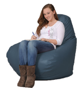 Smoke Blue  Bean Bag Chairs for Adults