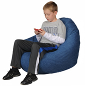 Denim Stonewash Blue Dark Teen Beanbag