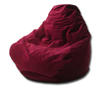 Velvet Garnet Bean Bag Chairs for Adults