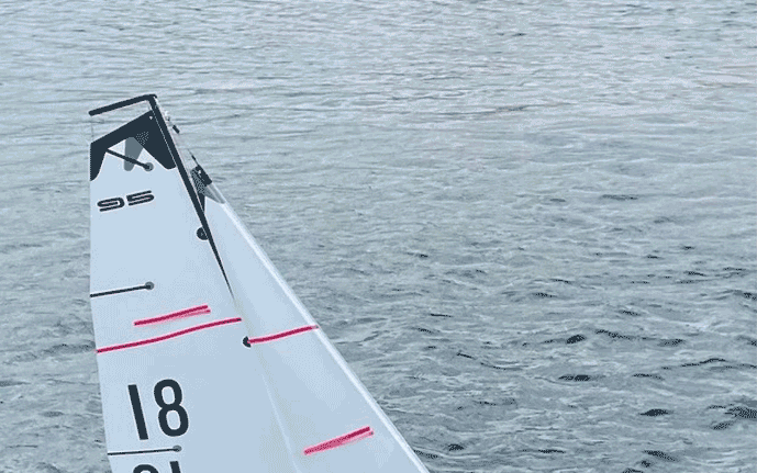 3DL membrane technology sail design showing fiber layout