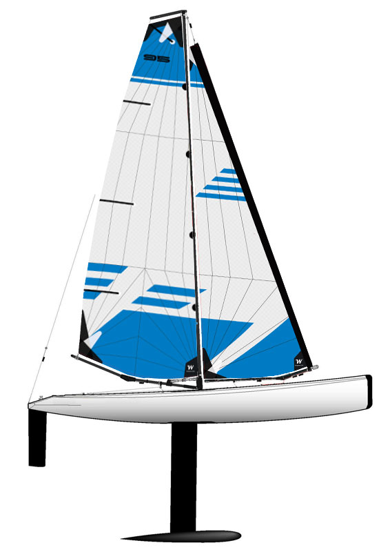 DragonFlite 95 Sails Lt Blue Buffet