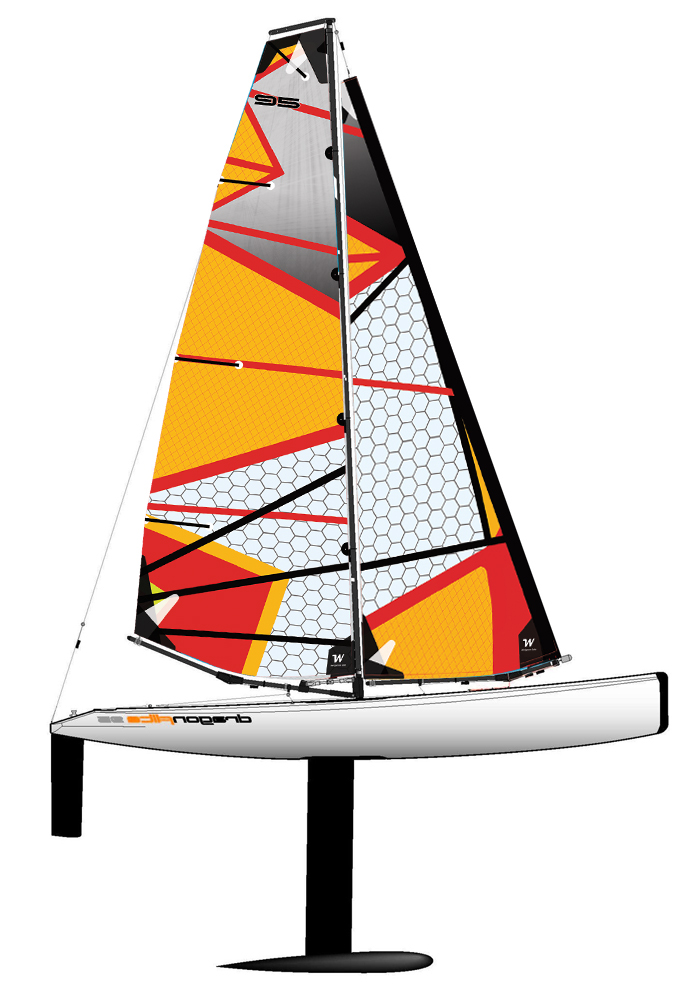 DragonFlite 95 Sails Orange Red WS
