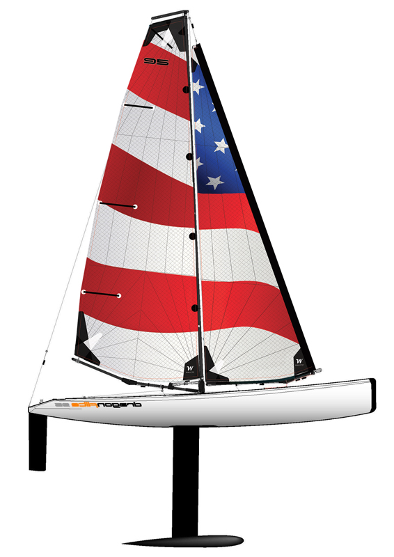 DragonFlite 95 Sails USA Flag