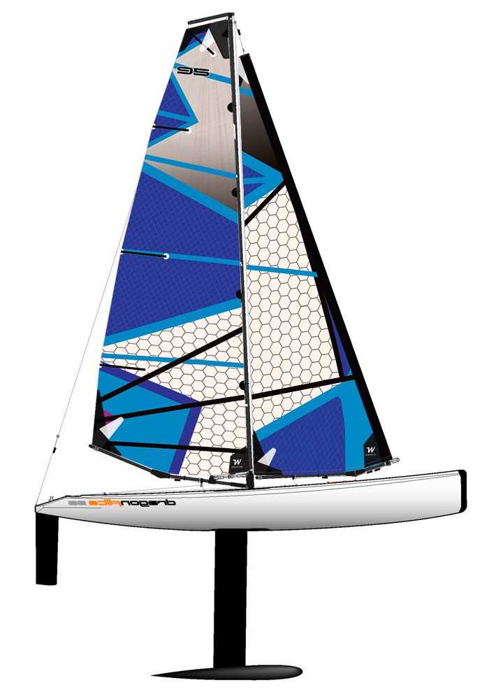 DragonFlite 95 Sails in Teal and Purple WS