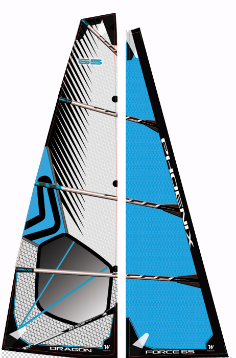 Dragon Force 65 Sails A+ Rig Lt Blue WS