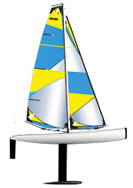 DF95 Sails Yellow Blue AI
