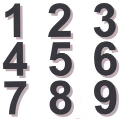 4" Sail Numbers