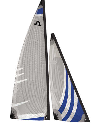 Soling 1M Blue Comanche Racing Sails