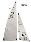 Soling 1M Sails in ICarex White