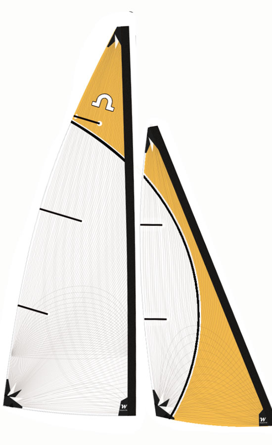 Soling 1 Meter Yellow Swirl