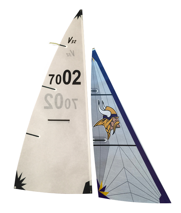 V32 Special Mis-Match Viking Sails